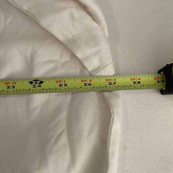 Studio Collection Blouse Women's 24W Cream Button Up 3/4 Sleeve Top Shirt NWT - Picture 8 of 9